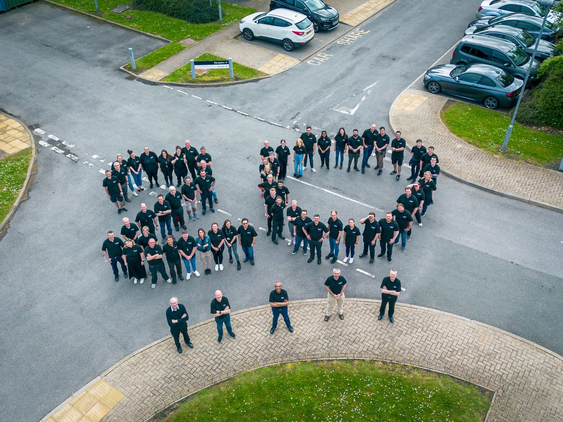 Kromek team for Kromek's 20th Birthday