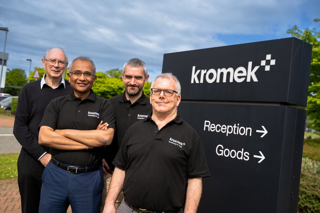 First 3 members of Kromek and the Founding Chair